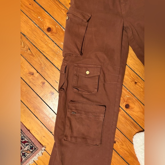 Lily High Rise Fashion nova Multi Pocket Cargo Jeans - Picture 3 of 8